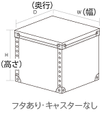 フタあり・キャスター無し