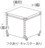 フタあり・キャスターあり